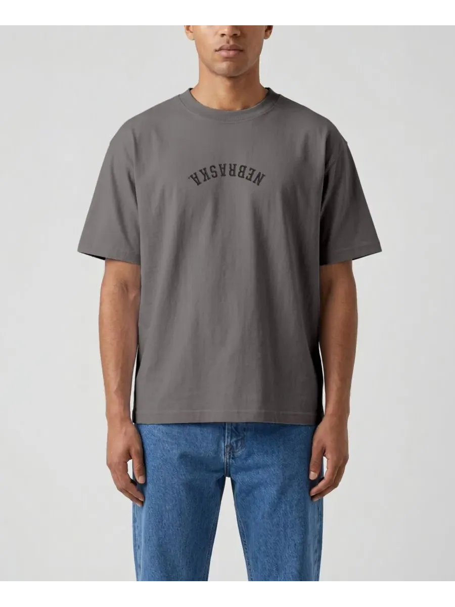 Футболка классического кроя с вышивкой Nebraska Huskers Uscape Apparel