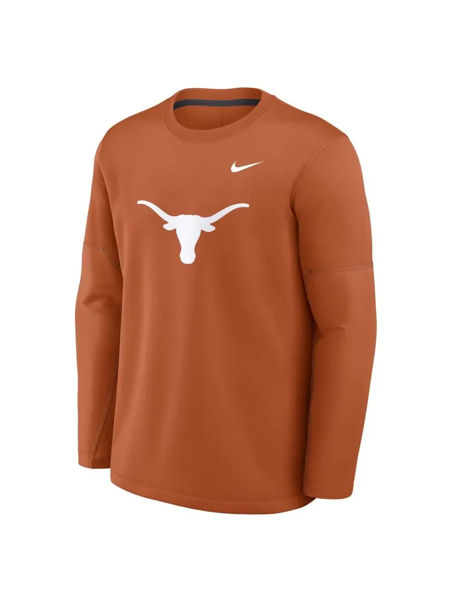 Лонгслив с принтом Texas Longhorns 2026 Sideline Coaches Therma-FIT Nike — изображение 2 из 3, оранжевый