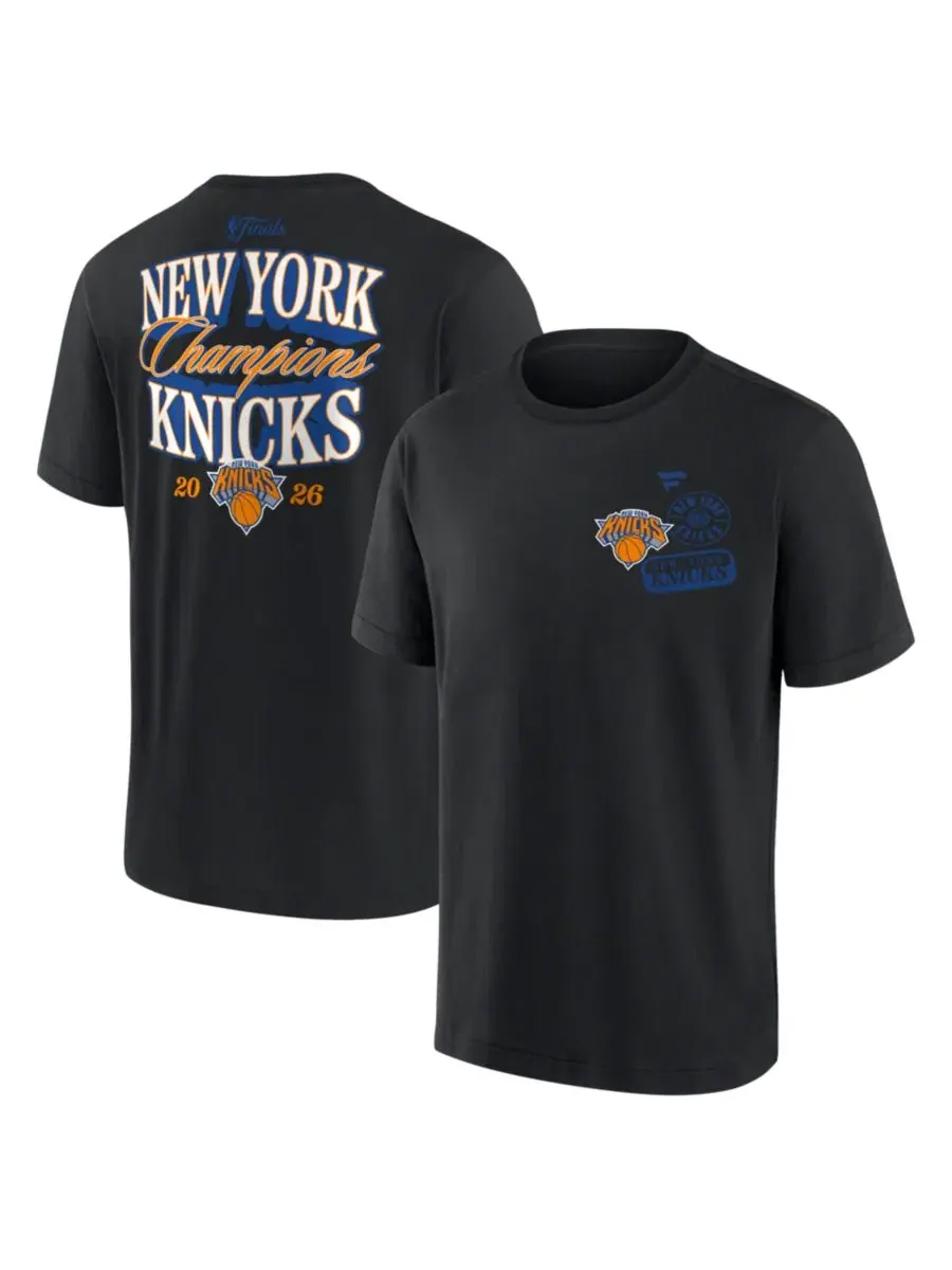 Футболка с принтом New York Knicks 2026 NBA Champions Elevated Legacy Heavyweight Fanatics