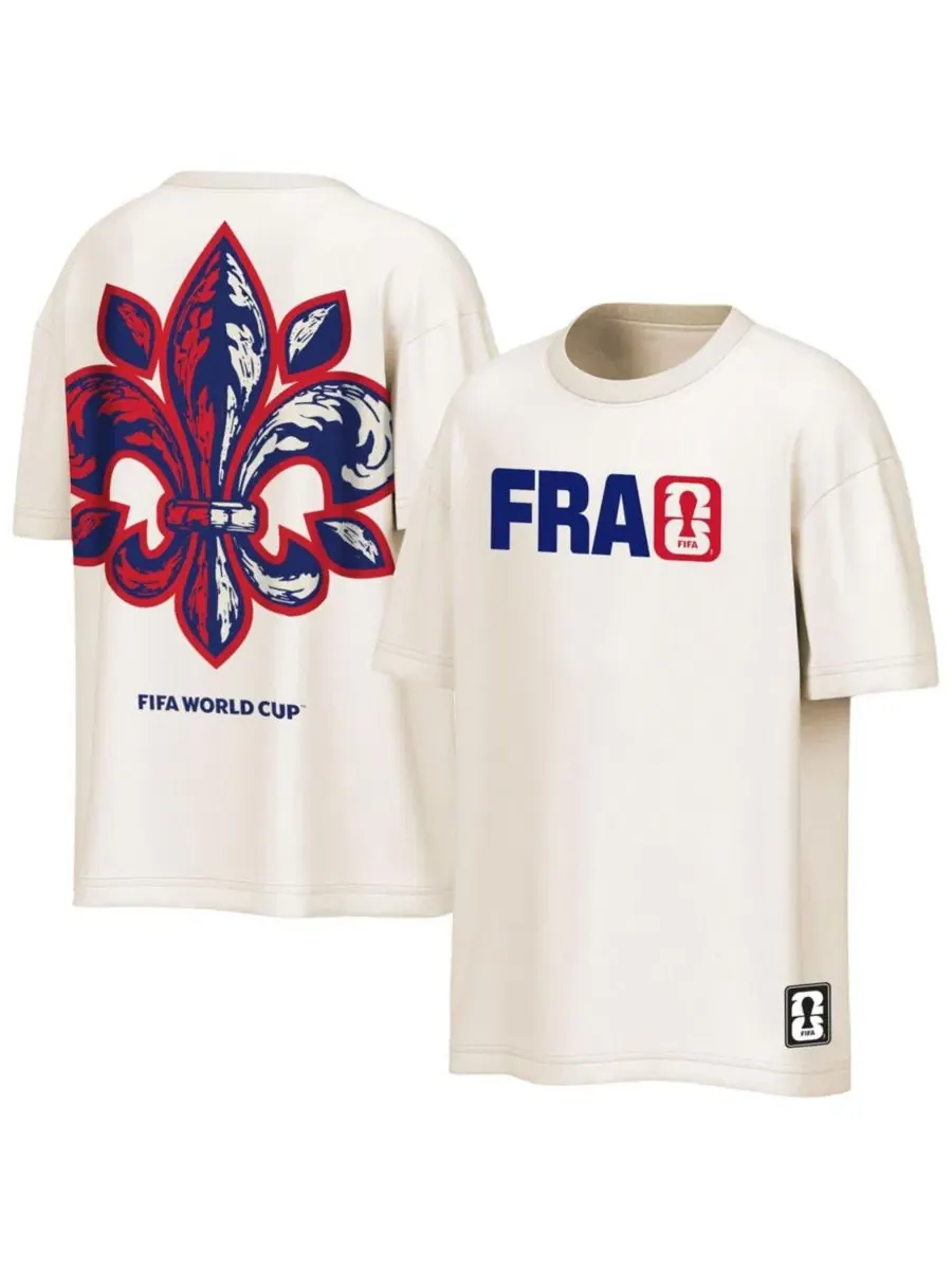 Футболка оверсайз с принтом France FIFA World Cup 2026 Livery Outerstuff