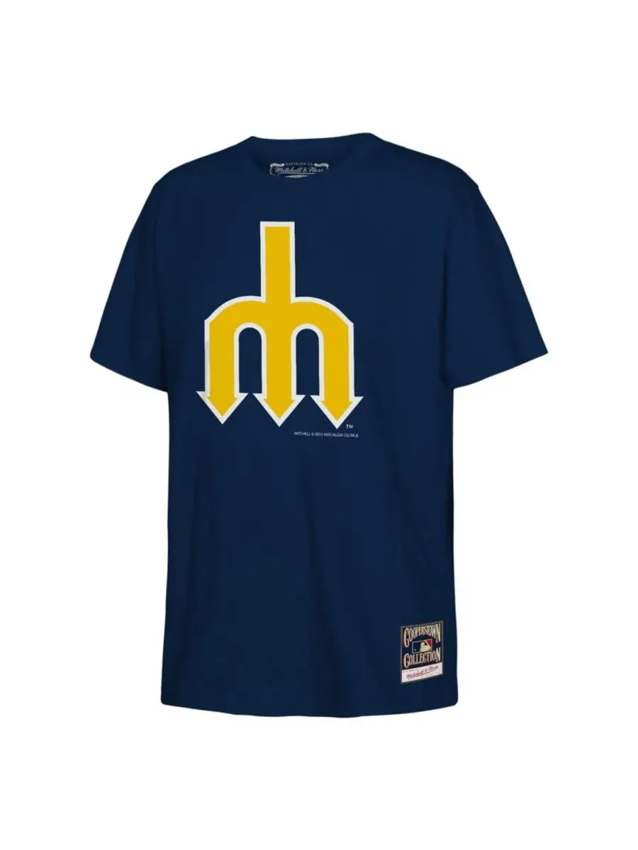 Футболка с принтом Retro Logo Seattle Mariners Mitchell & Ness