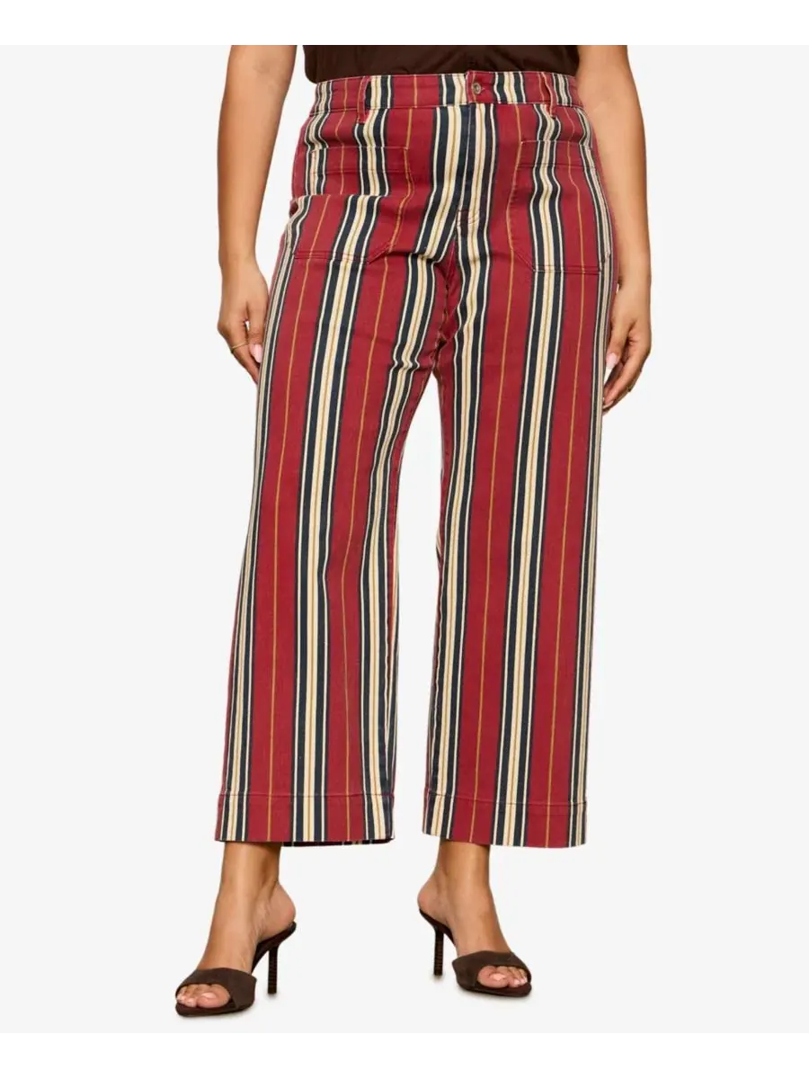 Джинсы с широкими штанинами Mariner Petite Sanctuary, Very Berry Stripe — изображение 11 из 11