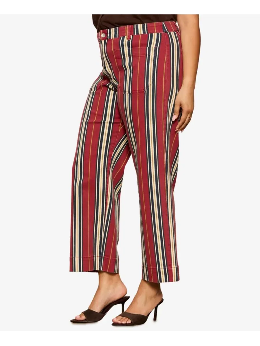 Джинсы с широкими штанинами Mariner Petite Sanctuary, Very Berry Stripe — изображение 3 из 11