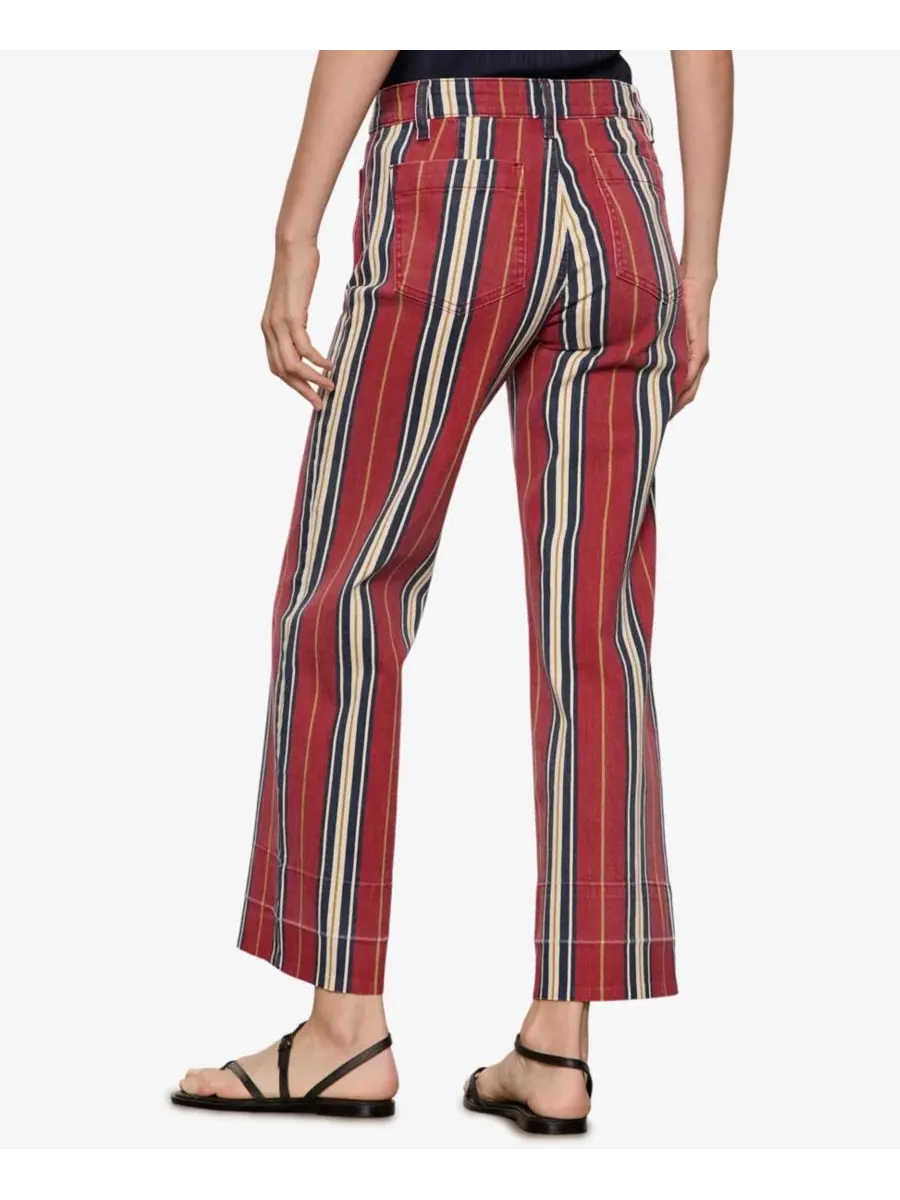 Джинсы с широкими штанинами Mariner Petite Sanctuary, Very Berry Stripe — изображение 5 из 11