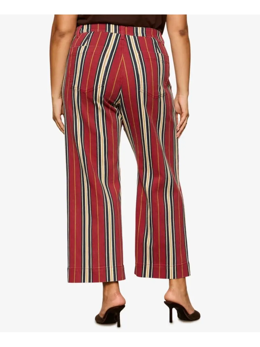 Джинсы с широкими штанинами Mariner Petite Sanctuary, Very Berry Stripe — изображение 8 из 11