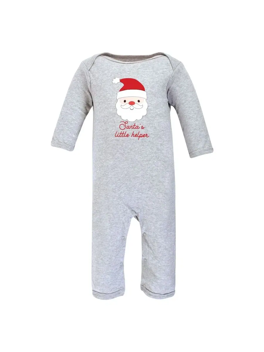 Комплект боди-комбинезонов с длинным рукавом, 3 предмета Hudson Baby, Santa Reindeer — изображение 3 из 5