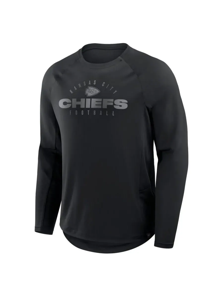 Fanatics Мужская черная футболка с длинным рукавом Kansas City Chiefs Coverage Scheme — изображение 2 из 3, черный
