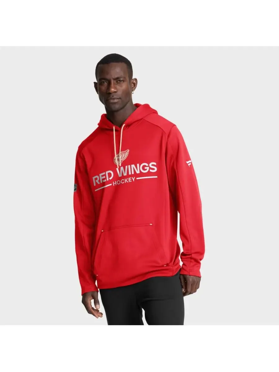 Fanatics Мужская красная толстовка Detroit Red Wings Authentic Pro Centennial Rink