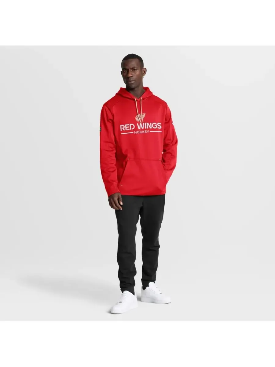 Fanatics Мужская красная толстовка Detroit Red Wings Authentic Pro Centennial Rink — изображение 3 из 3, красный