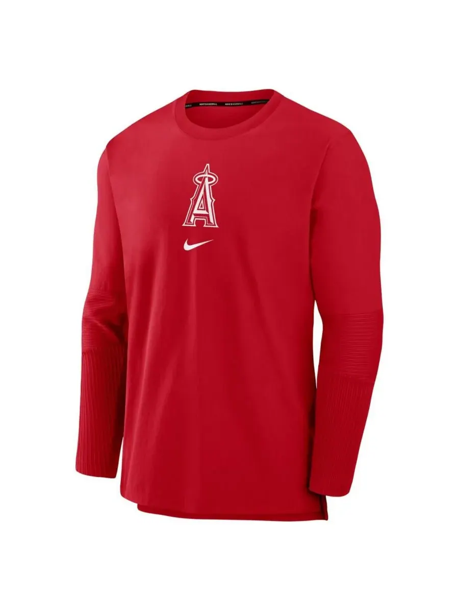Nike Мужская красная толстовка Los Angeles Angels из аутентичной коллекции Player Performance — изображение 3 из 3, красный