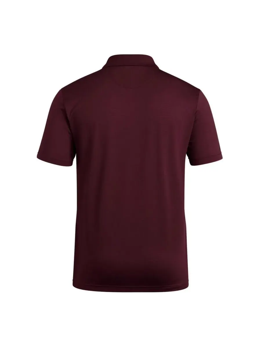 Adidas Мужская бордовая футболка-поло Mississippi State Bulldogs Ultimate 365 Ottoman — изображение 3 из 3, коричневый