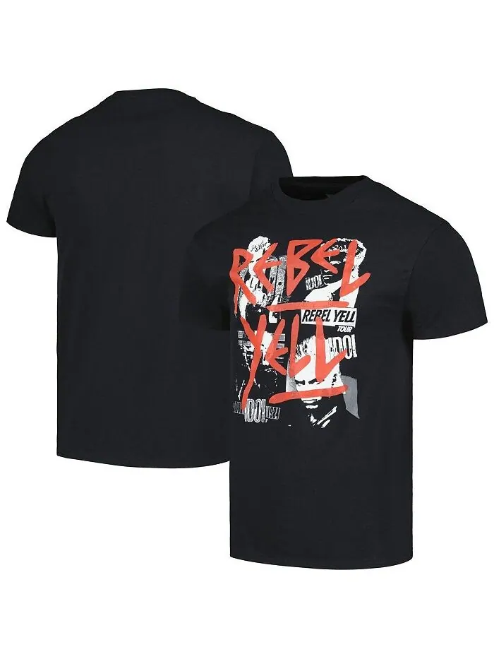 Мужская черная футболка Billy Idol Manhead Merch