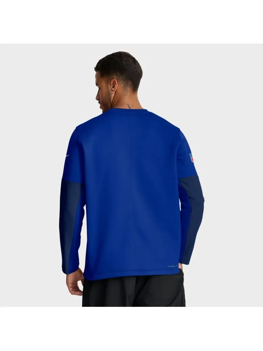 Мужская футболка с длинным рукавом Royal Buffalo Bills Sideline Scripted to Win Performance Nike — изображение 2 из 5