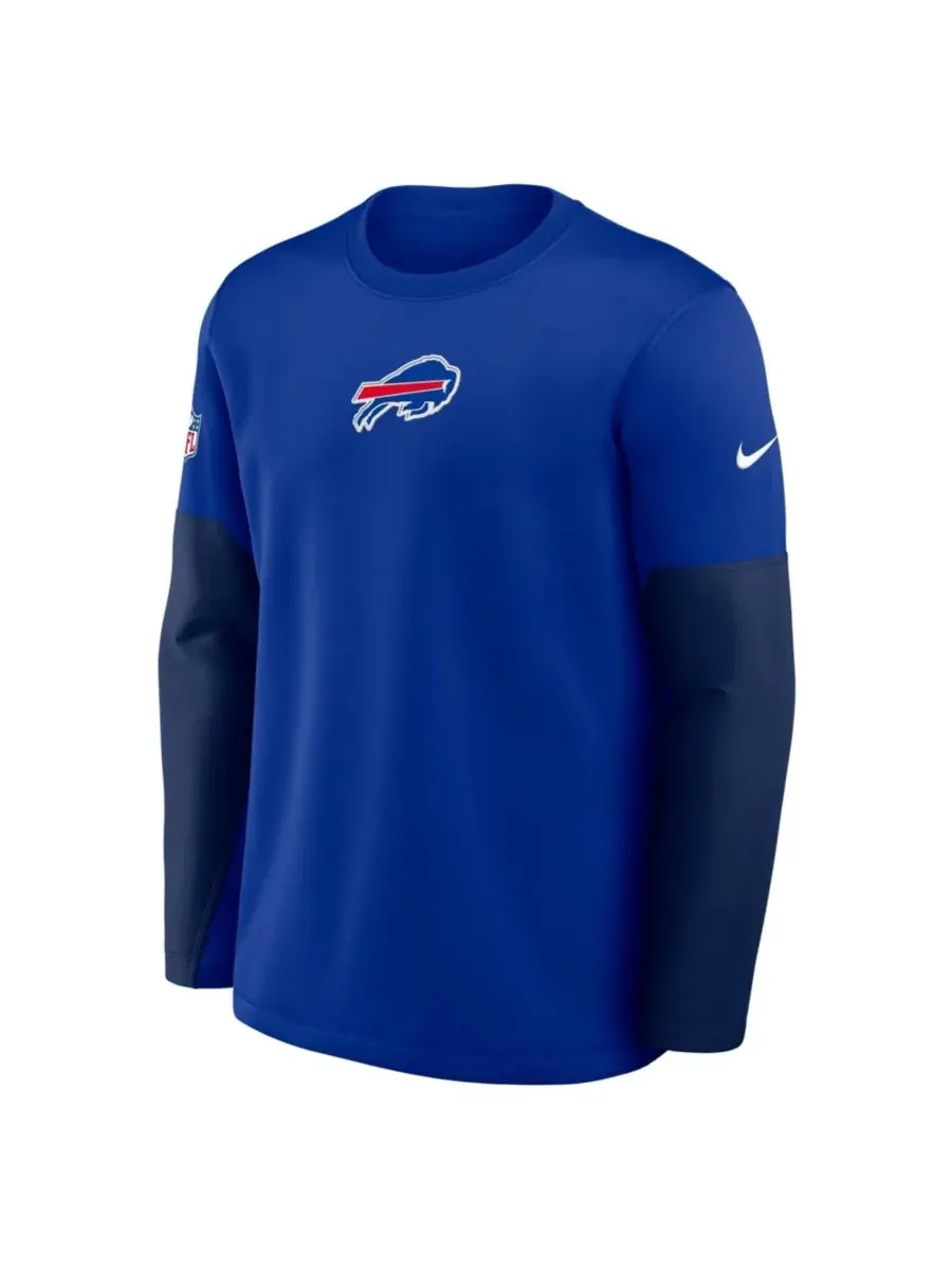 Мужская футболка с длинным рукавом Royal Buffalo Bills Sideline Scripted to Win Performance Nike — изображение 5 из 5