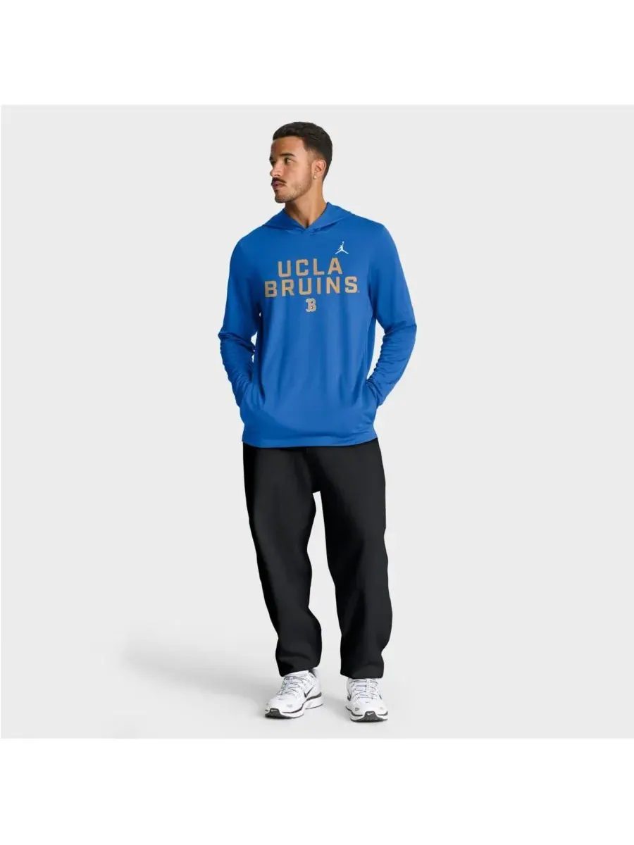 Jordan Мужская синяя толстовка с длинным рукавом UCLA Bruins 2025 Sideline Performance — изображение 3 из 5, синий
