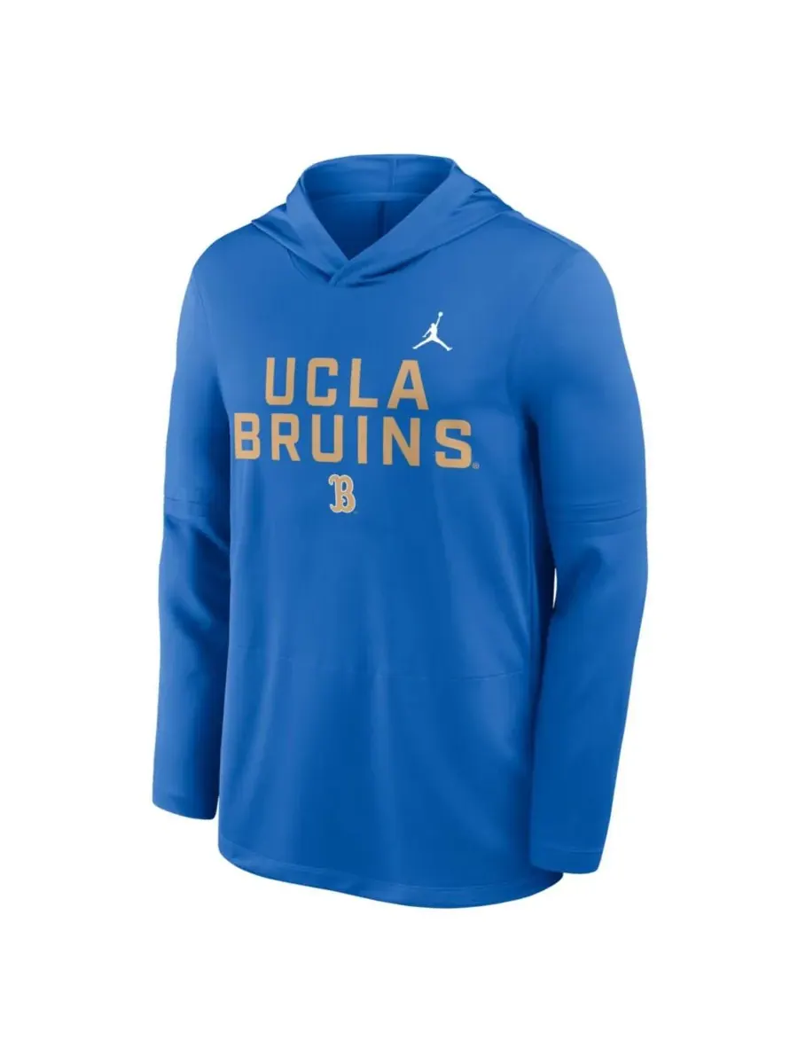 Jordan Мужская синяя толстовка с длинным рукавом UCLA Bruins 2025 Sideline Performance — изображение 5 из 5, синий