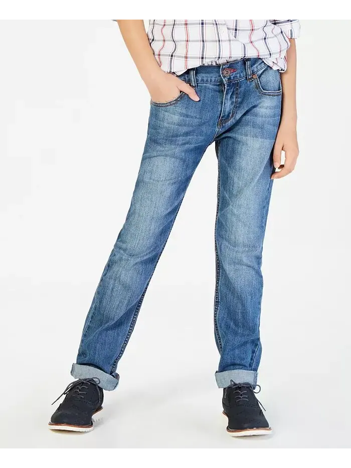 Джинсы прямого кроя Stone Blue для больших мальчиков Tommy Hilfiger