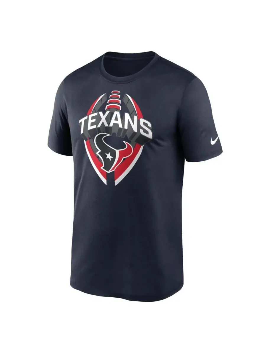 Nike Мужская темно-синяя футболка Houston Texans Legend Icon Performance — изображение 2 из 3, темно-синий