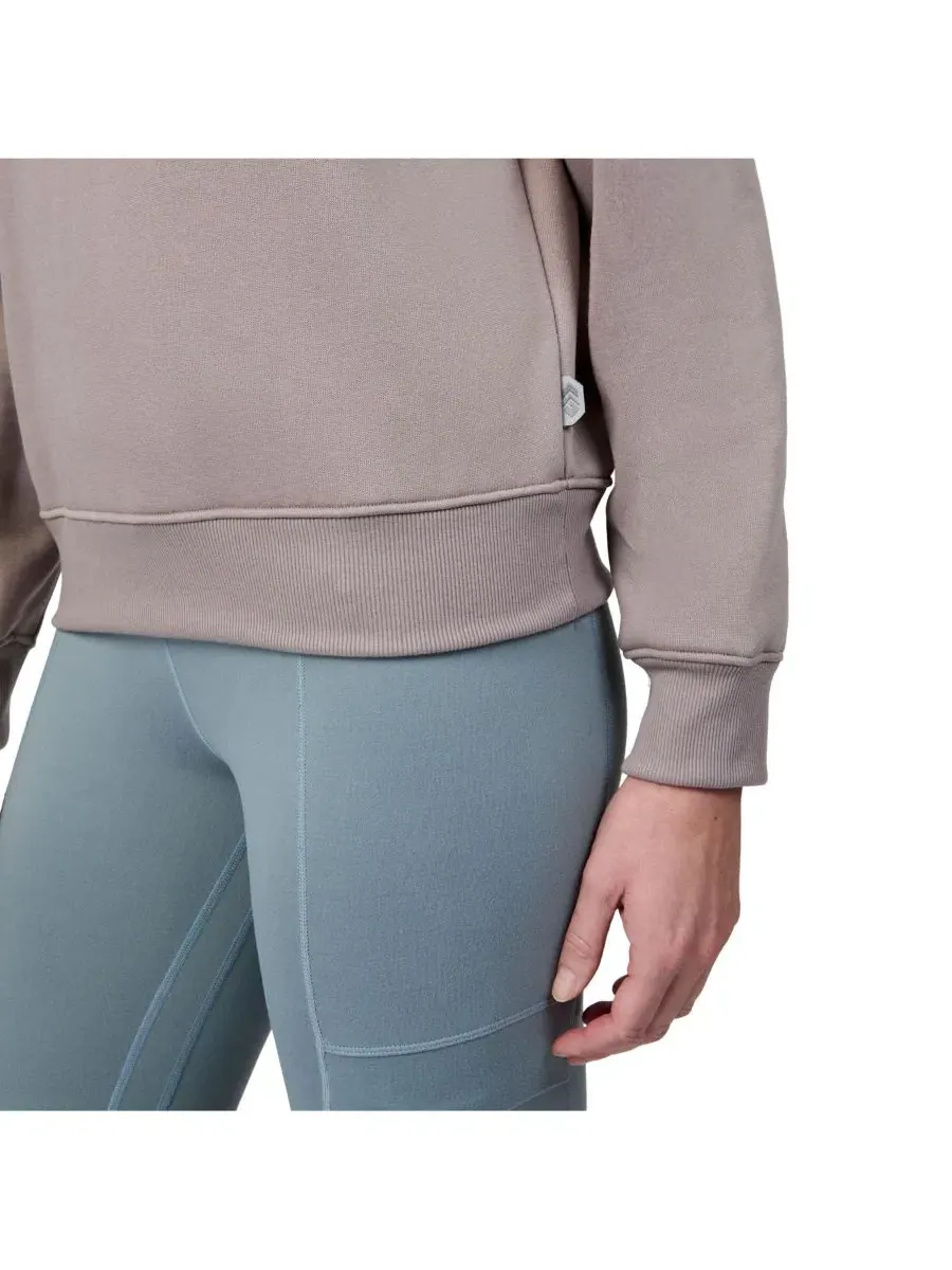 Женская флисовая кофта Cloud Fleece с застежкой-молнией до середины груди Free Country, Taupewood — изображение 5 из 7