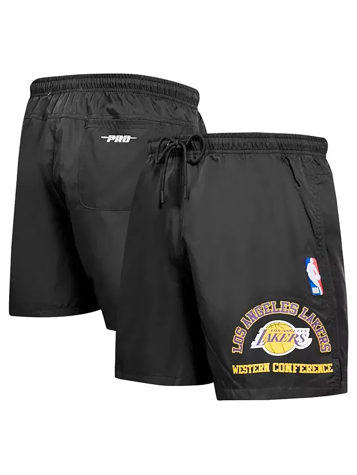 Мужские шорты Los Angeles Lakers с кодом города, черные Pro Standard