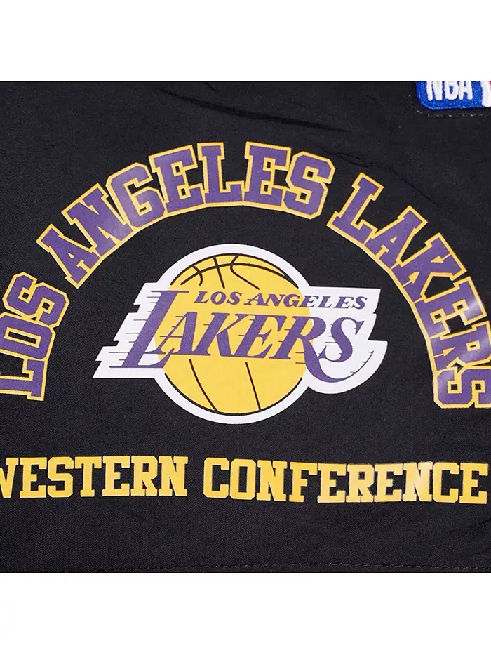 Мужские шорты Los Angeles Lakers с кодом города, черные Pro Standard — изображение 2 из 5