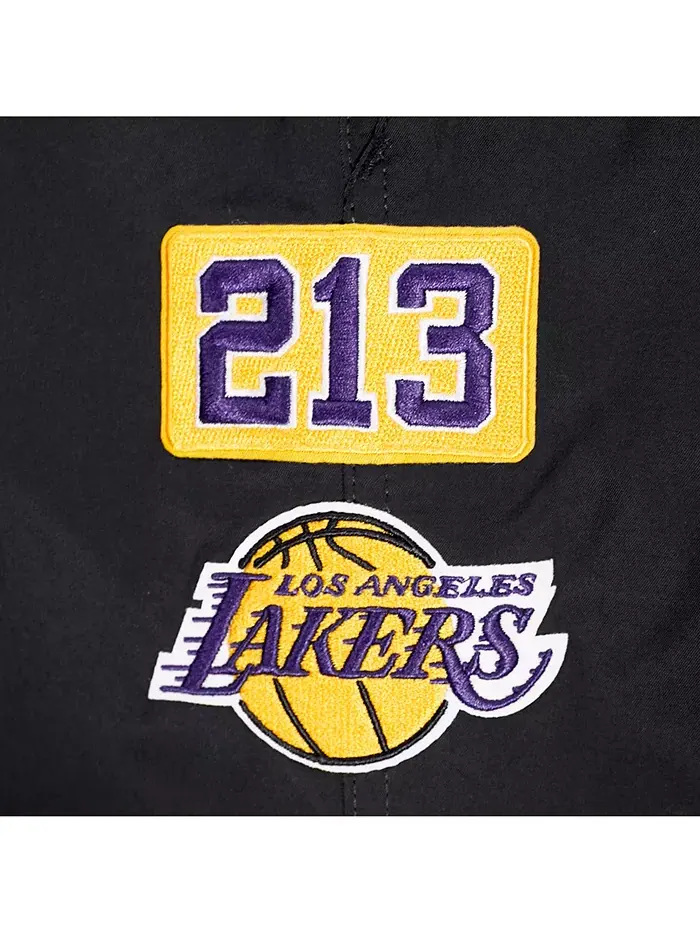 Мужские шорты Los Angeles Lakers с кодом города, черные Pro Standard — изображение 4 из 5