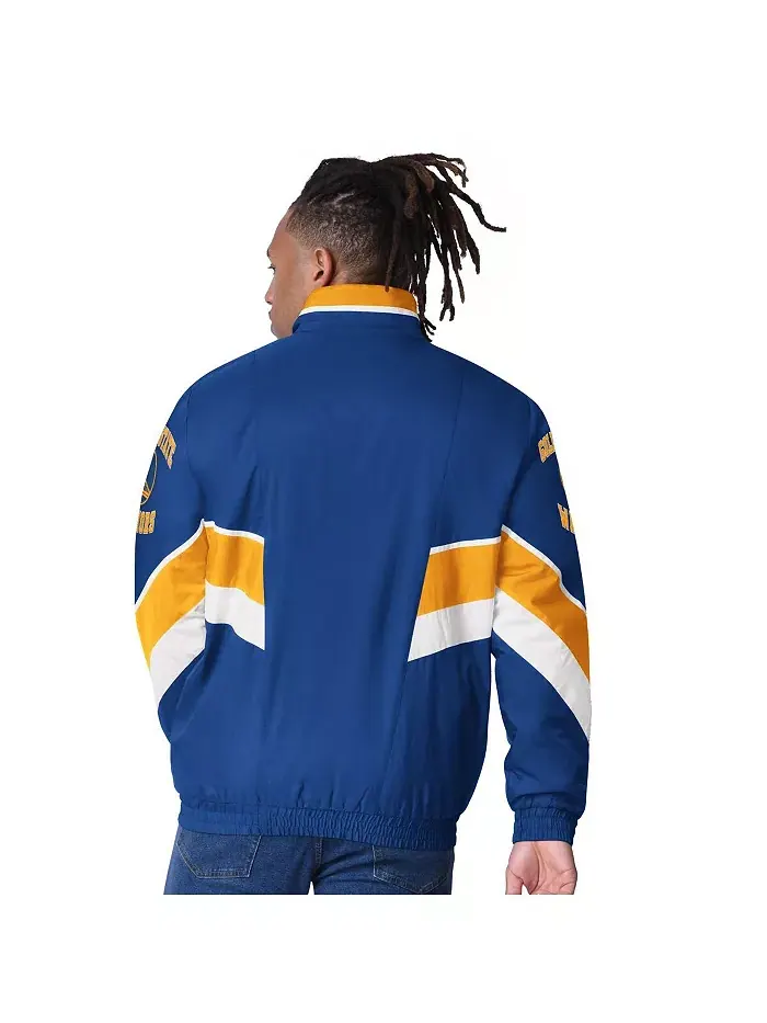 Мужская куртка на молнии Captain Oxford Golden State Warriors в королевском цвете Starter — изображение 2 из 2