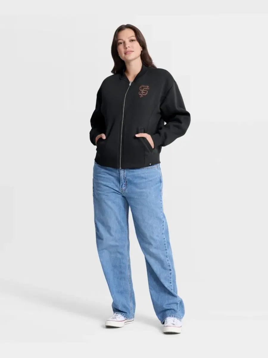 Женская куртка Oversized Rage Against Full-Zip Jacket Fanatics — изображение 5 из 5, черный