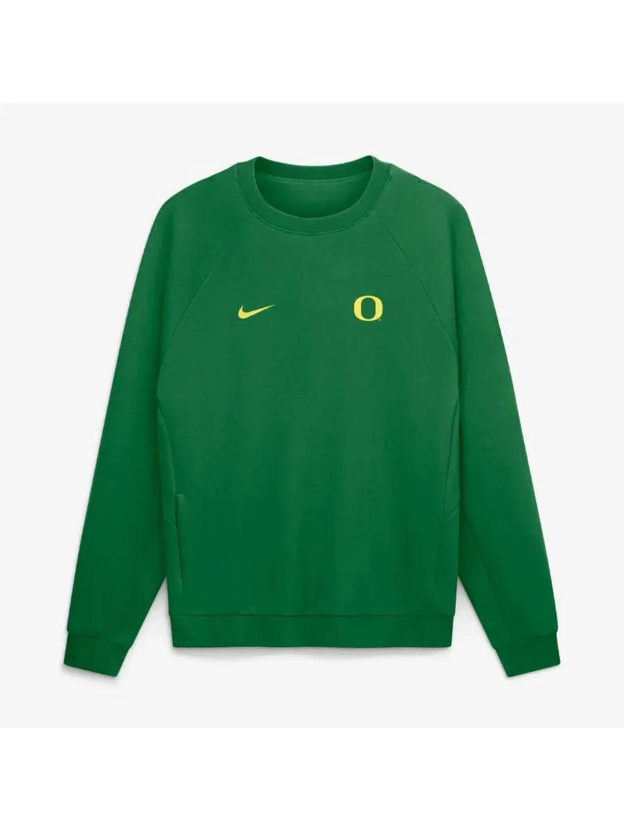 Свитшот с регланом и принтом Oregon Ducks Nike — изображение 2 из 5, зеленый