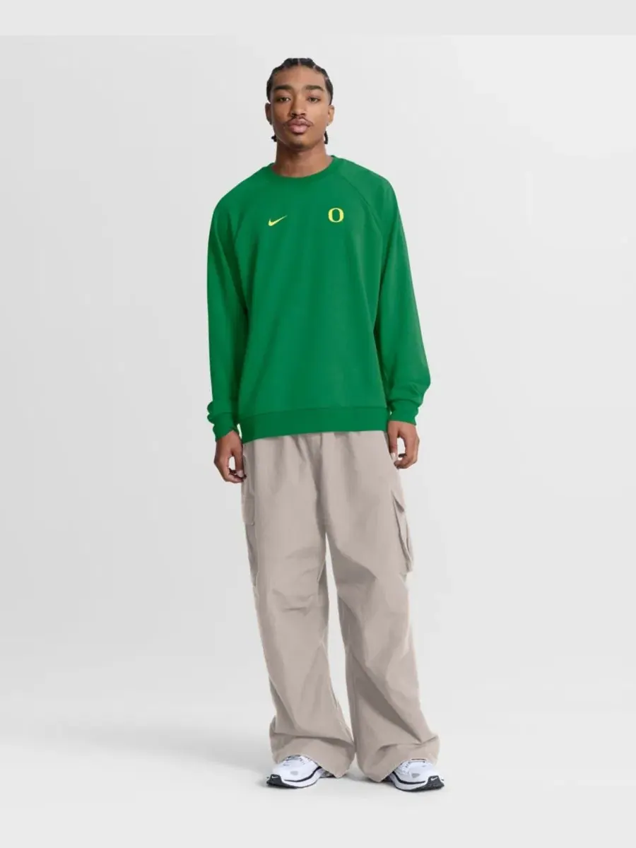 Свитшот с регланом и принтом Oregon Ducks Nike — изображение 4 из 5, зеленый