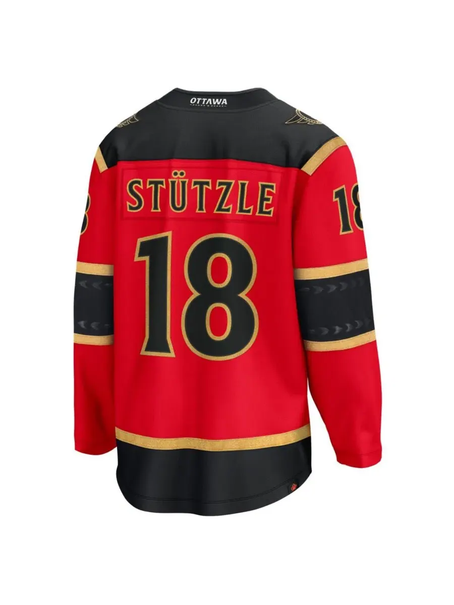 Джерси хоккейное с длинным рукавом Tim Stutzle Fanatics — изображение 3 из 3, красный