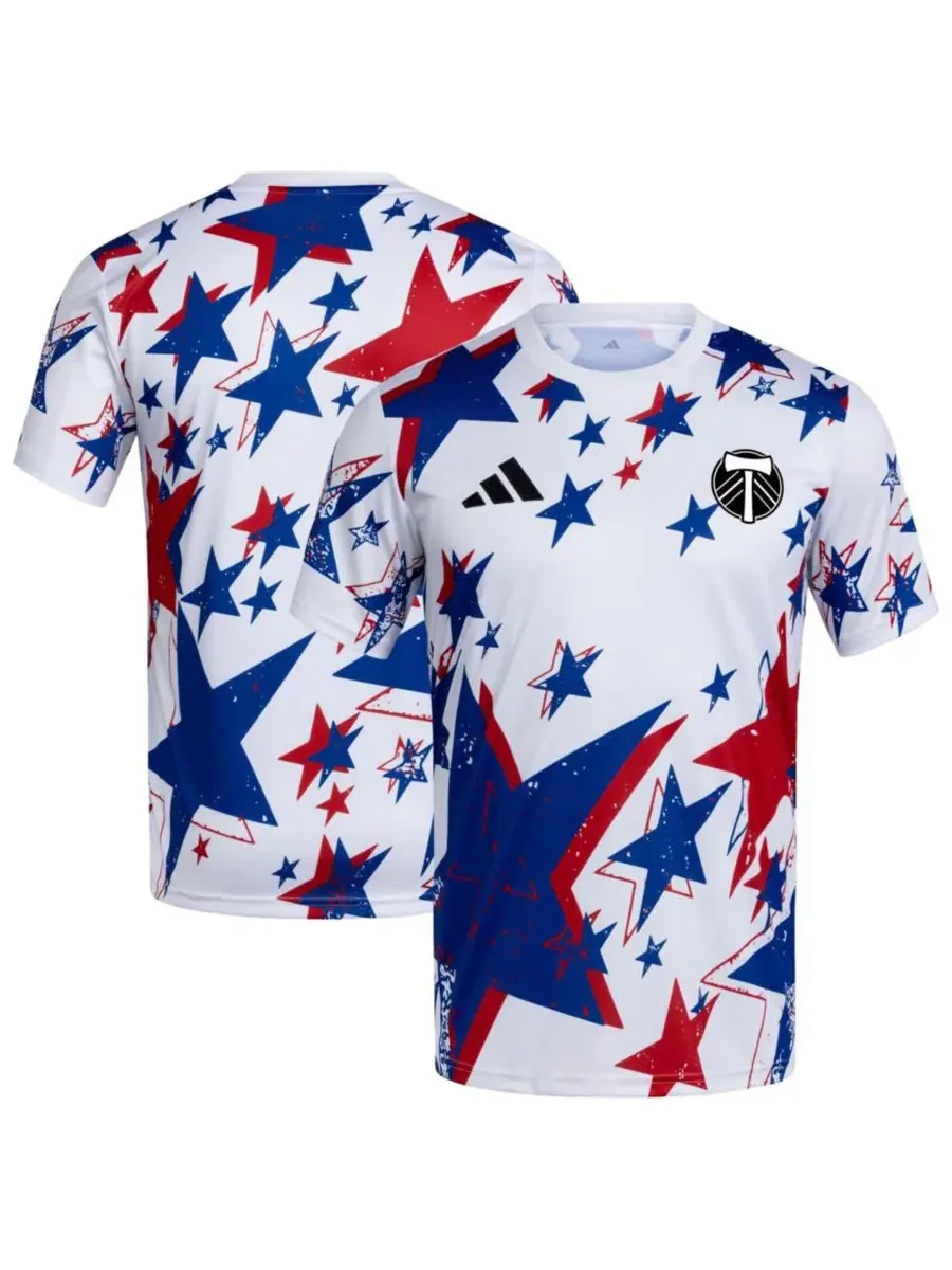 Мужская футболка Portland Timbers 2026 Americana Pre-Match Jersey adidas