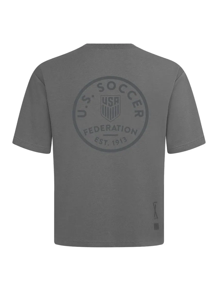 Футболка с принтом USMNT LevelWear — изображение 3 из 3, серый