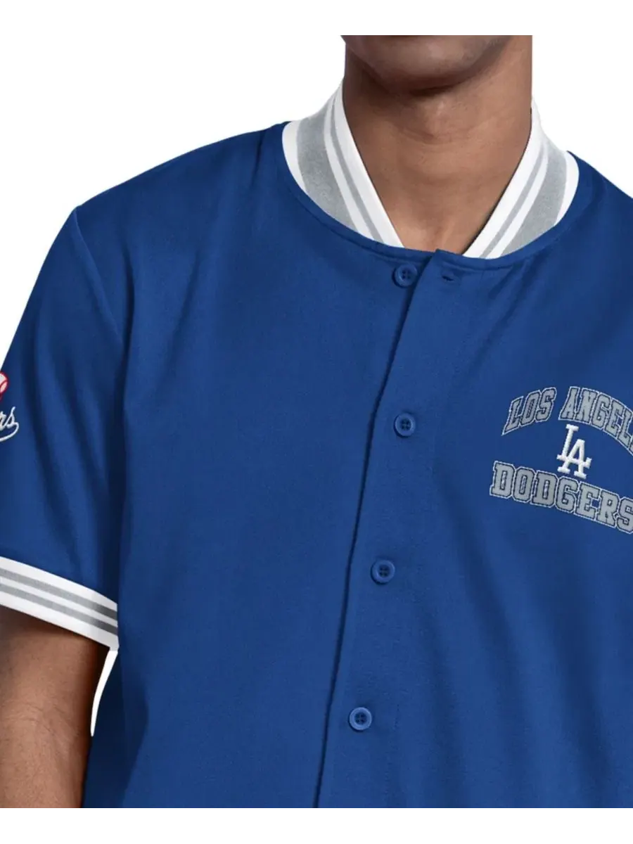 Куртка бейсбольная с коротким рукавом Royal Los Angeles Dodgers Starter — изображение 3 из 3, королевский