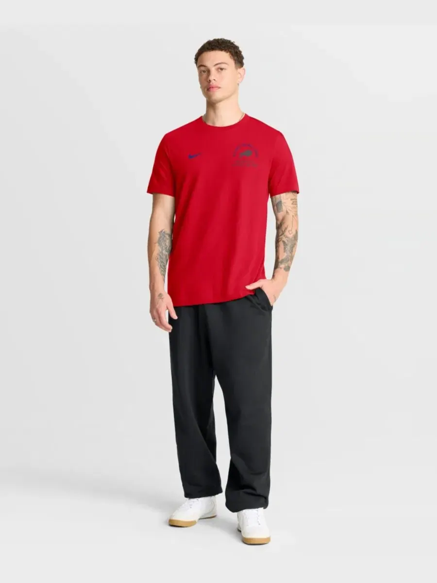 Футболка Nike Buffalo Bills Red Split Logo — изображение 4 из 5, красный