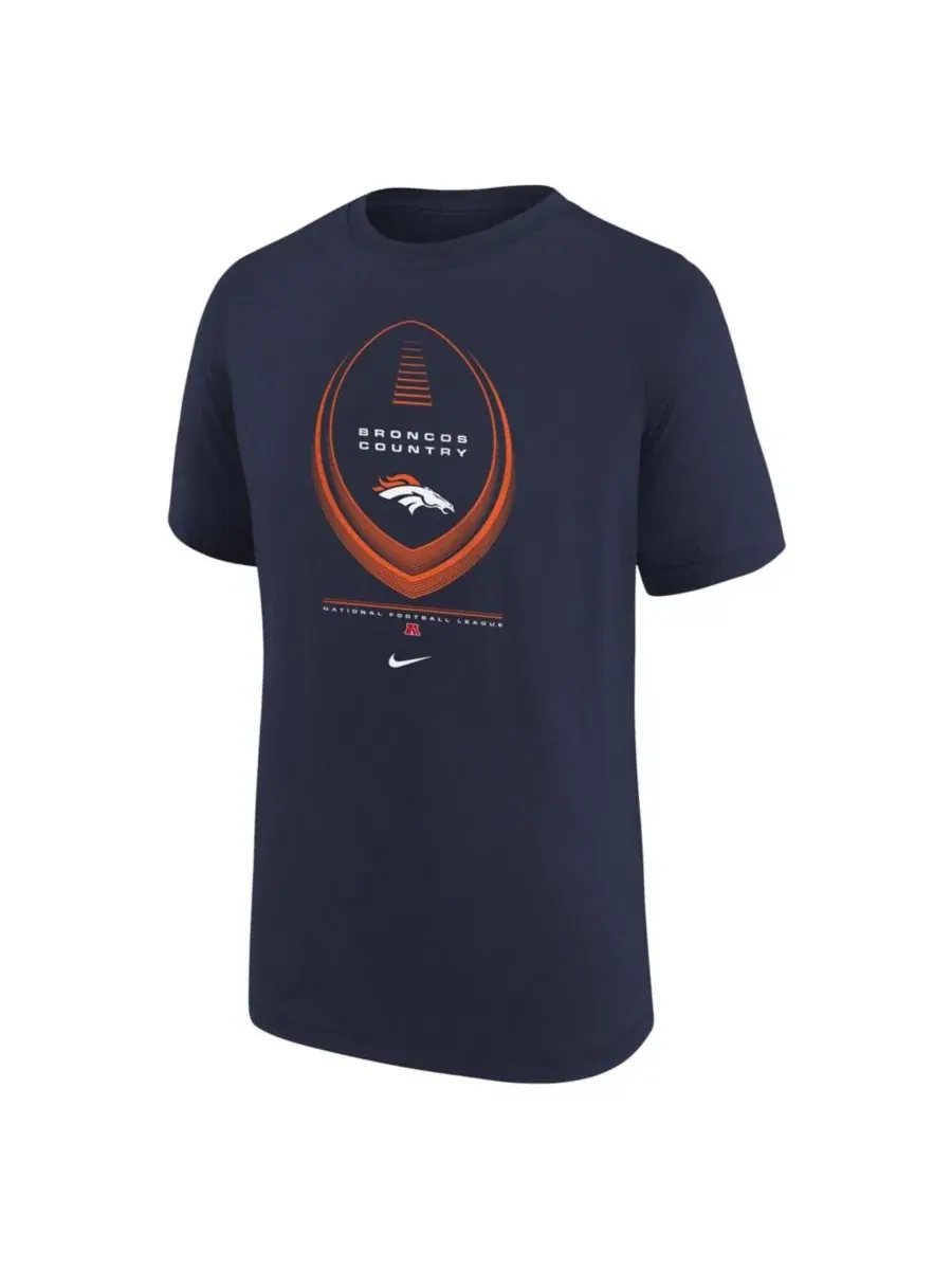 Футболка с технологией Dri-FIT, с коротким рукавом, с принтом Nike — изображение 2 из 3, темно-синий