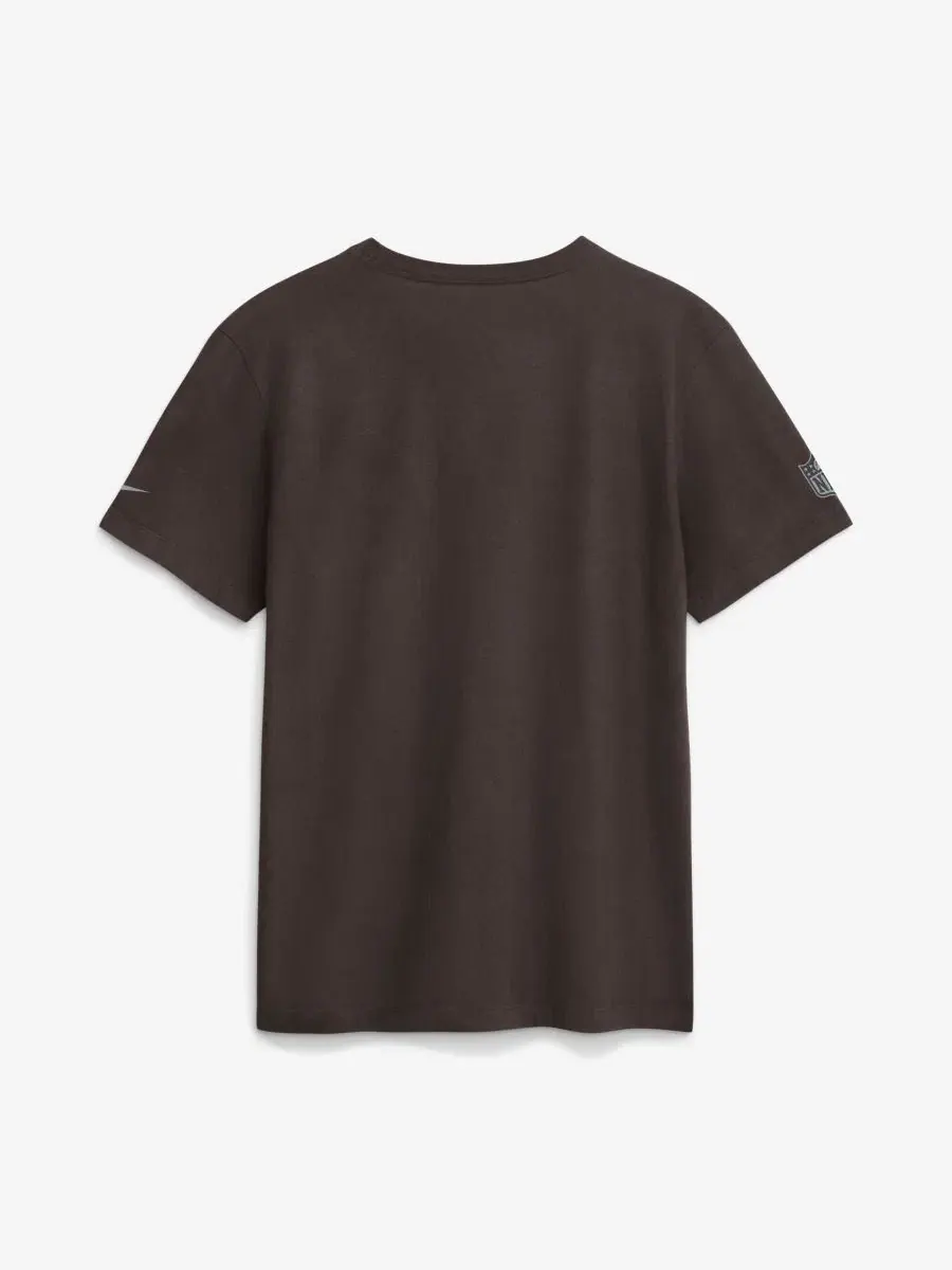 Футболка с коротким рукавом Cleveland Browns Sideline Dri-FIT Nike — изображение 4 из 4, коричневый