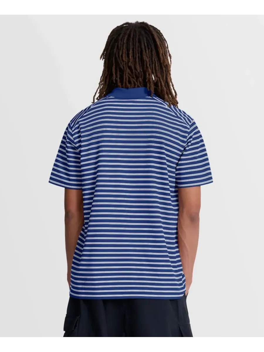 Поло с коротким рукавом, с принтом, Los Angeles Dodgers Striped Victory Dri-FIT Nike — изображение 2 из 3, белый