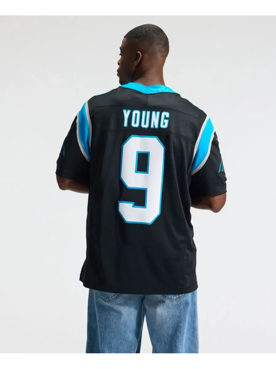 Футболка Nike Bryce Young Carolina Panthers Vapor F.U.S.E. Stitched Limited — изображение 4 из 5, черный