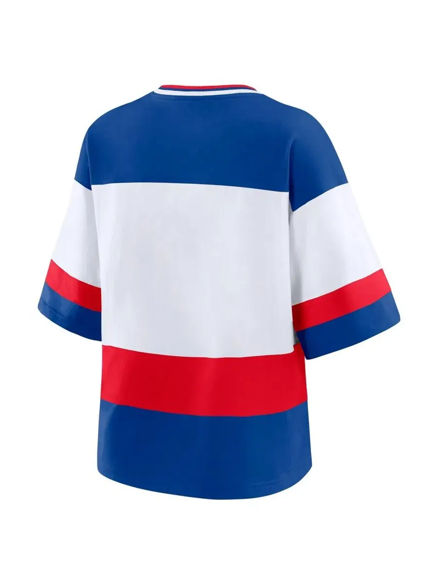Футболка с V-образным вырезом и реглан-рукавами New York Rangers WEAR by Erin Andrews — изображение 3 из 5, синий