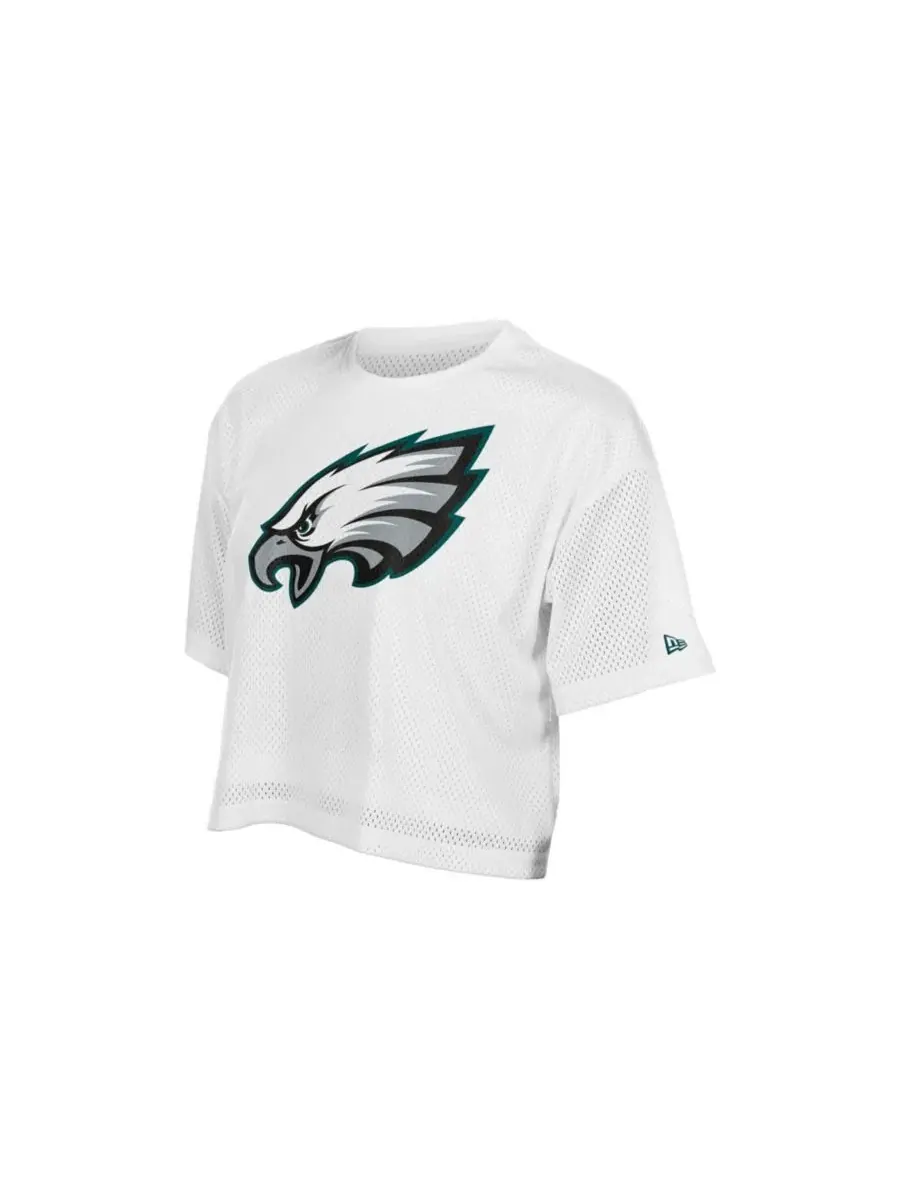 Футболка женская с принтом Philadelphia Eagles New Era — изображение 3 из 4, белый