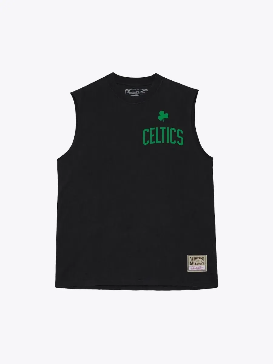 Майка-безрукавка с принтом Boston Celtics Mitchell & Ness — изображение 2 из 3, черный