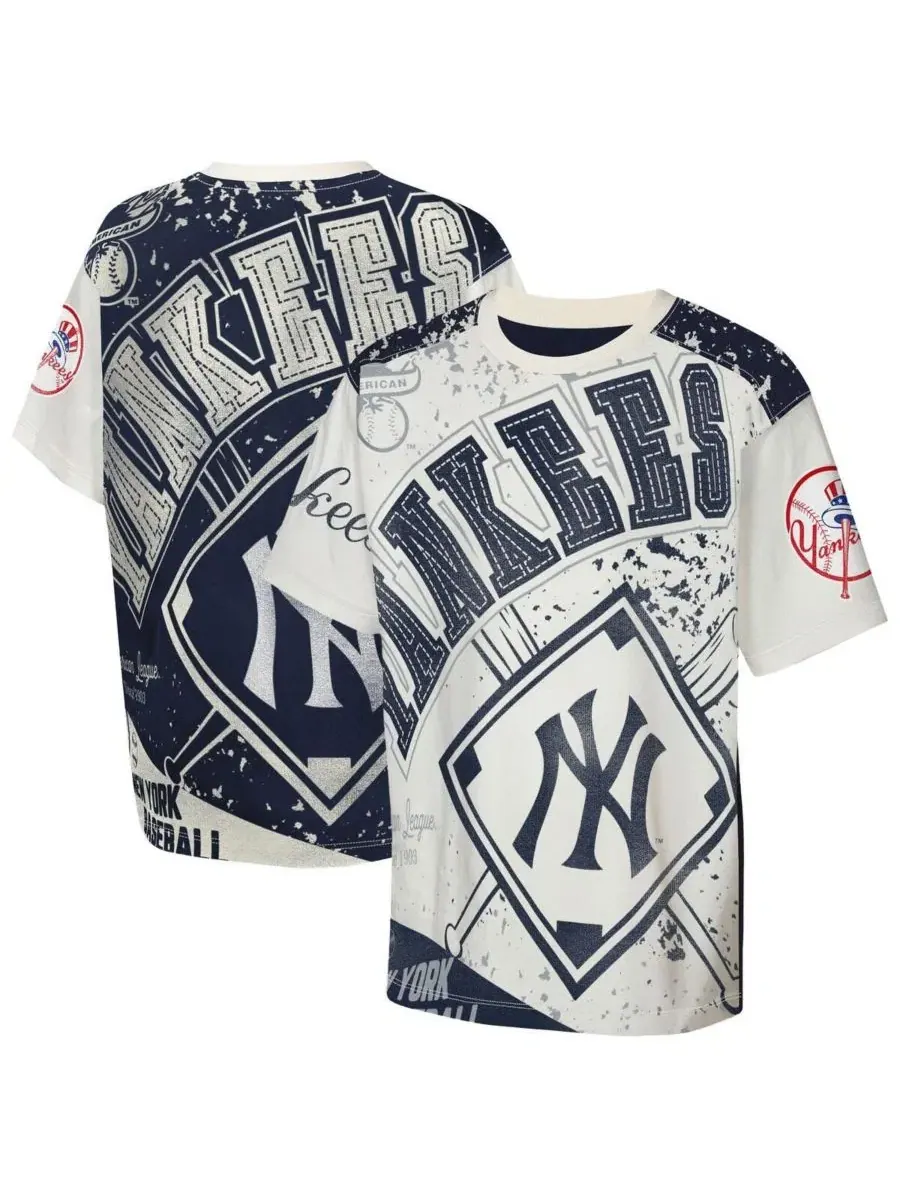 Футболка с принтом New York Yankees Big League Top Player Outerstuff