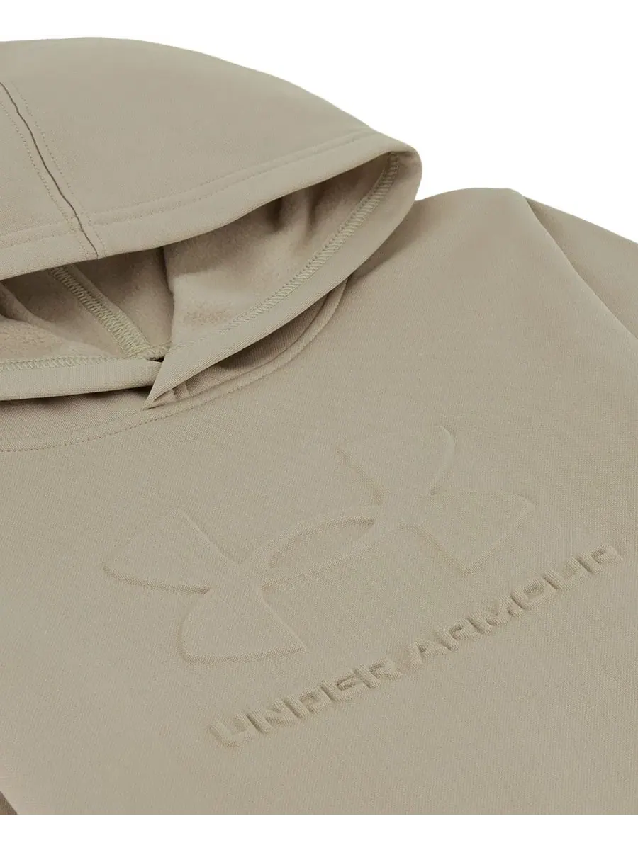 Худи из пике-флиса с длинным рукавом Under Armour, Timberwolf Taupe — изображение 4 из 4