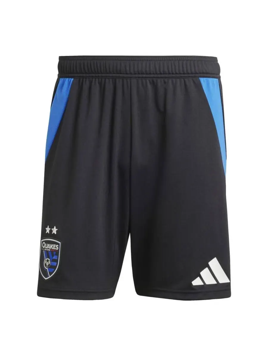 Adidas Мужские черные шорты San Jose Earthquakes Home 2025 Headliner Authentic — изображение 4 из 5, черный