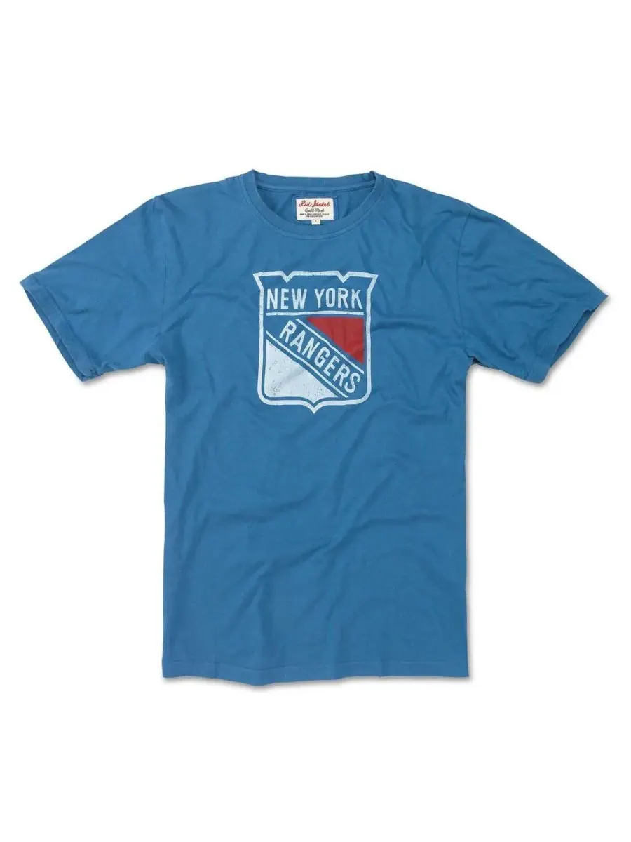 American Needle Мужская синяя футболка New York Rangers Brass Tacks