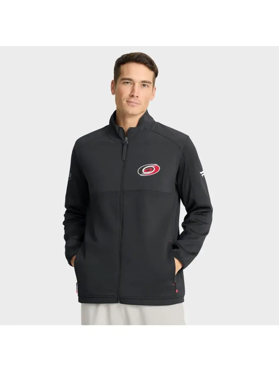 Fanatics Мужская черная куртка Carolina Hurricanes на молнии, аутентичная для профессионального