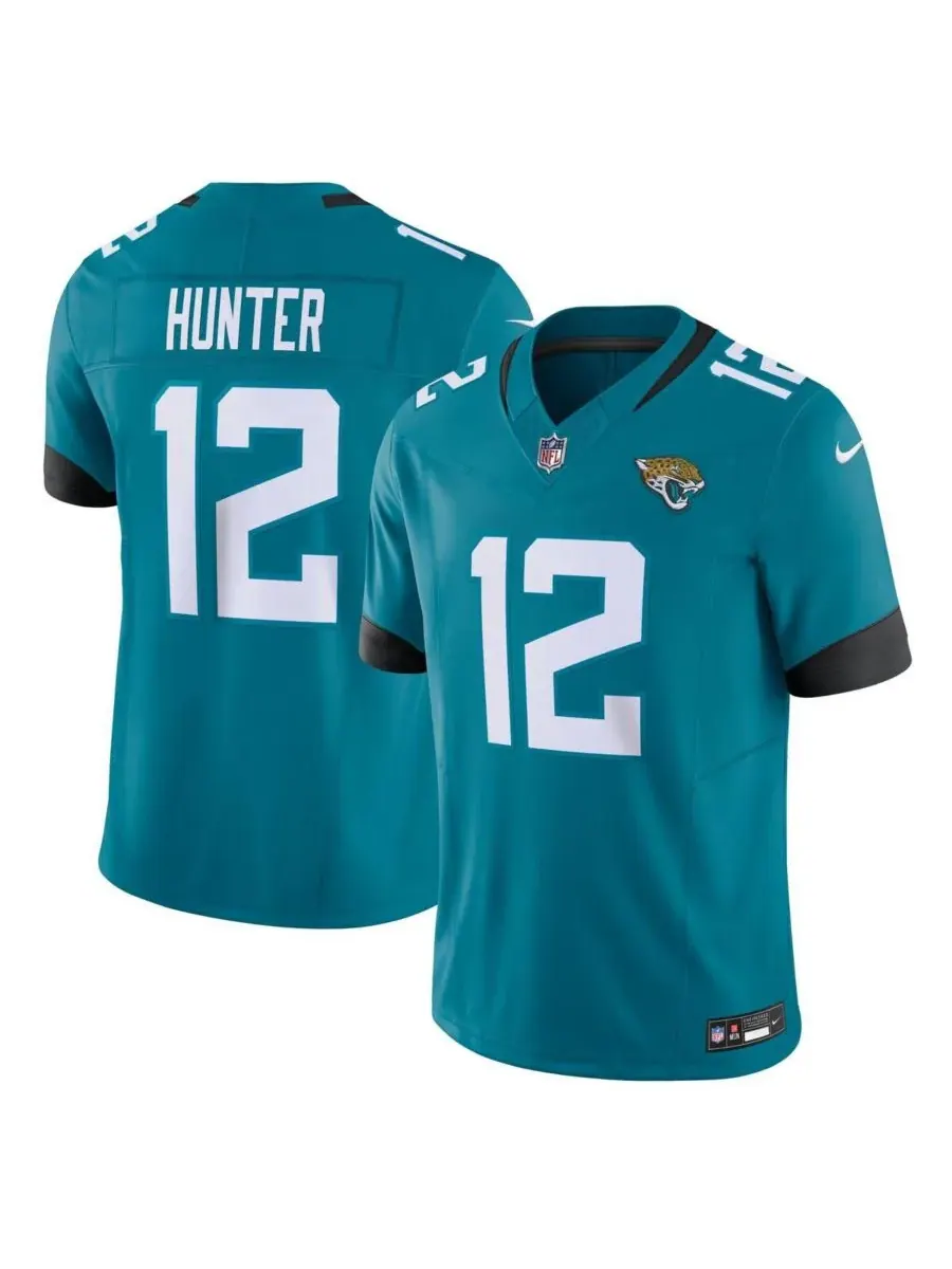 Мужская футболка Travis Hunter Teal Jacksonville Jaguars Team Limited Nike