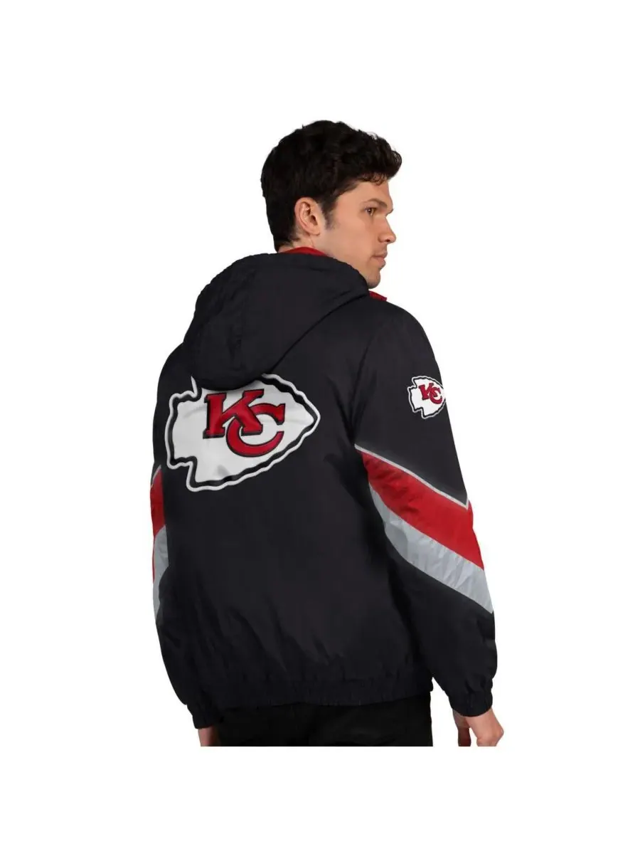 Starter Мужская черная/красная куртка на молнии с символикой Kansas City Chiefs Thursday Night — изображение 2 из 2