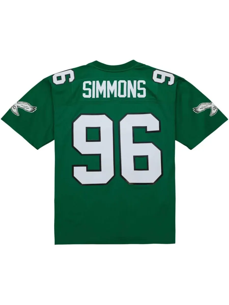 Mitchell & Ness Мужская реплика футболки Clyde Simmons Kelly Green Philadelphia Eagles Legacy — изображение 3 из 4, зеленый